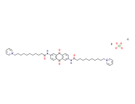 (9,10-dioxo-2,6-anthracendiyl)bis(imino) bis(11-oxo-11,1-undecandiyl)bis(pyridinium)-diperchlorate