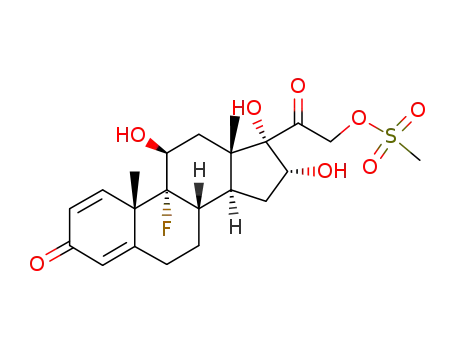 2-((8S,9R,10S,11S,13S,14S,16R,17S)-9-fluoro-11,16,17-trihydroxy-10,13-dimethyl-3-oxo-6,7,8,9,10,11,12,13,14,15,16,17-dodecahydro-3H-cyclopenta[a]phenanthren-17-yl)-2-oxoethyl methanesulfonate