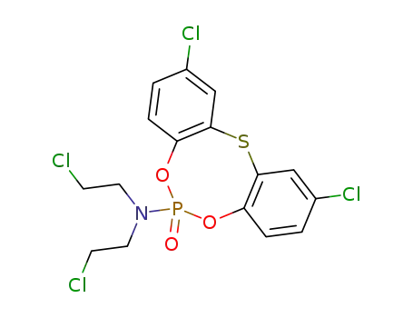 6-bis(2-chloroethyl)amino-2,10-dichloro-dibenzo<1,3,6,2>dioxathiaphosphocin-6-oxide