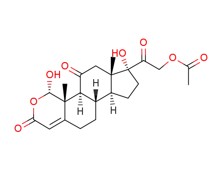 14C-21-Acetoxy-1α,17α-dihydroxy-2-oxa-pregn-4-en-3,11,20-trion