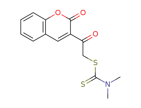 Dimethyl-dithiocarbamic acid 2-oxo-2-(2-oxo-2H-chromen-3-yl)-ethyl ester