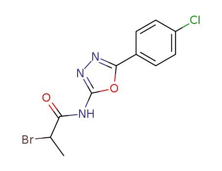 2-Bromo-N-[5-(4-chloro-phenyl)-[1,3,4]oxadiazol-2-yl]-propionamide