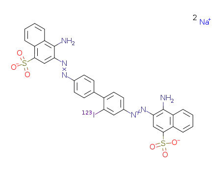 3,3'-[(2-[123I]iodo-1,1'-biphenyl)-4,4'-diylbis(azo)]bis[4-amino-1-naphthalenesulfonic acid] disodium salt