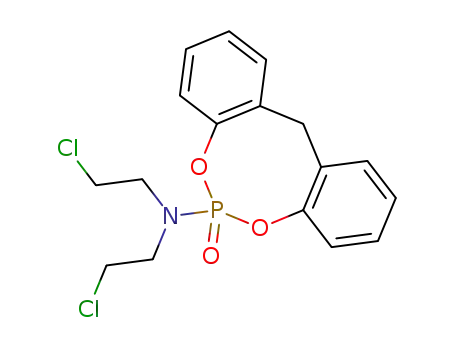 Bis-(2-chloro-ethyl)-(6-oxo-12H-5,7-dioxa-6λ5-phospha-dibenzo[a,d]cycloocten-6-yl)-amine