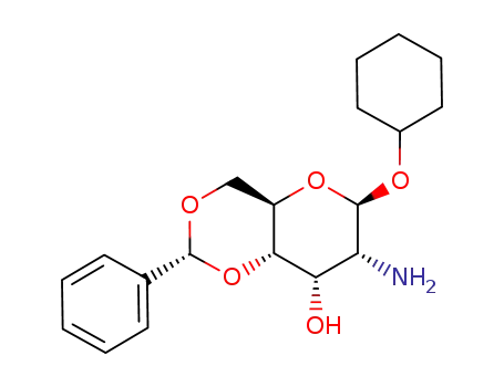 cyclohexyl 2-amino-4,6-O-benzylidene-2-deoxy-β-D-allopyranoside
