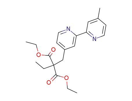 2-ethyl-2-(4'-methyl-[2,2']bipyridinyl-4-ylmethyl)-malonic acid diethyl ester