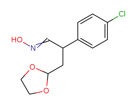 2-(4-chloro-phenyl)-3-[1,3]dioxolan-2-yl-propionaldehyde oxime