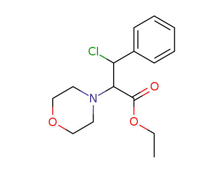 (2R*,3S*)-ethyl 3-chloro-2-morpholino-3-phenylpropionate