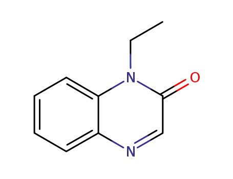 Molecular Structure of 63536-46-9 (2(1H)-Quinoxalinone,1-ethyl-(9CI))