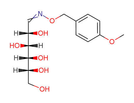 (2S,3R,4R,5R)-2,3,4,5,6-Pentahydroxy-hexanal O-(4-methoxy-benzyl)-oxime