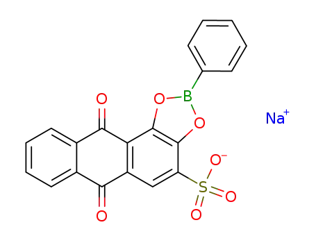 sodium; 6,11-dioxo-2-phenyl-6,11-dihydro-1,3-dioxa-2-bora-cyclopenta[a]anthracene-4-sulfonate