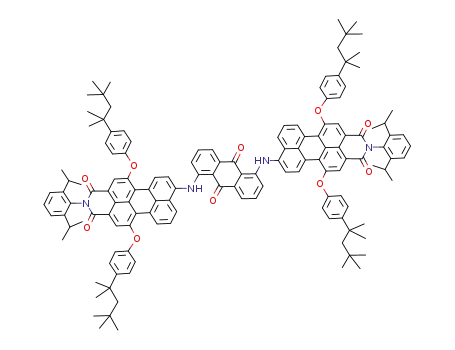 N,N'-bis[9-(N-(2,6-diisopropylphenyl)-1,6-bis(4-tert-octylphenoxy)perylene-3,4-dicarboximide)yl]-1,5-diaminoanthraquinone