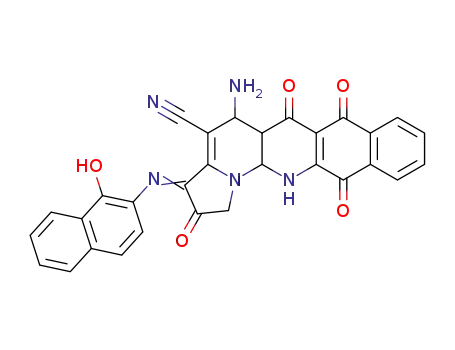 5-amino-3-(1-hydroxy-naphthalen-2-ylimino)-2,6,7,12-tetraoxo-1,2,3,5,5a,6,7,12,13,13a-decahydro-13,13b-diaza-cyclopenta[a]naphthacene-4-carbonitrile