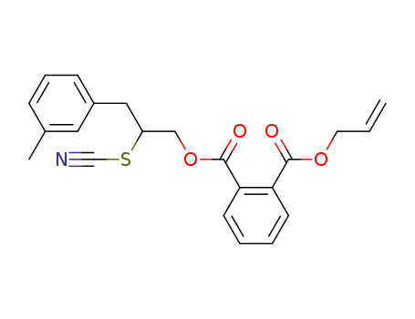 phthalic acid 1-allyl ester 2-(2-thiocyanato-3-m-tolyl-propyl) ester