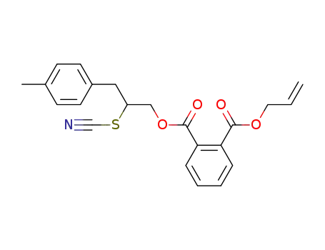 phthalic acid 1-allyl ester 2-(2-thiocyanato-3-p-tolyl-propyl) ester