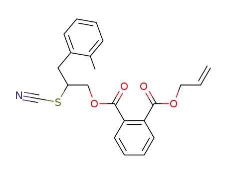 phthalic acid 1-allyl ester 2-(2-thiocyanato-3-o-tolyl-propyl) ester
