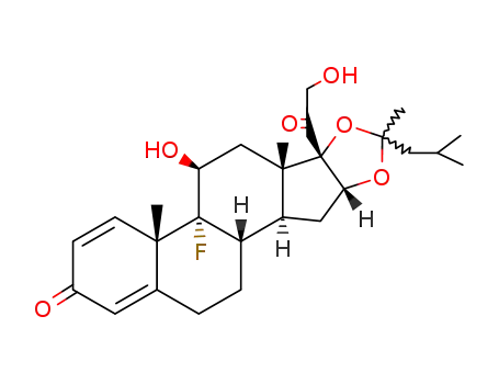 16,17-(1,3-dimethyl-butylidenedioxy)-9-fluoro-11,21-dihydroxy-pregna-1,4-diene-3,20-dione