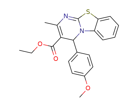 ethyl 2-methyl-4-(4-methoxyphenyl)-4H-pyrimido[2,1-b][1,3]benzothiazole-3-carboxylate