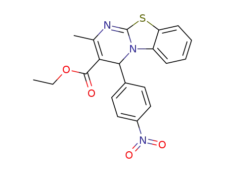 ethyl 2-methyl-4-(4-nitrophenyl)-4H-benzo[4,5]thiazolo[3,2-a]pyrimidine-3-carboxylate