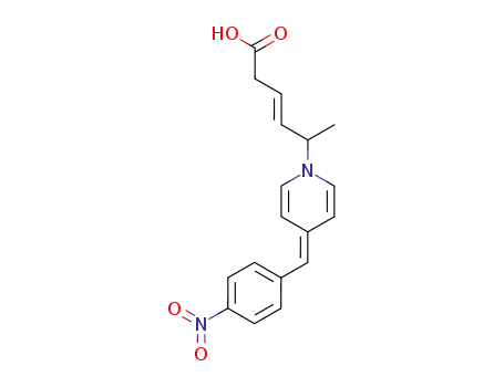 5-[4-(4-nitro-benzylidene)-4H-pyridin-1-yl]-hex-3-enoic acid