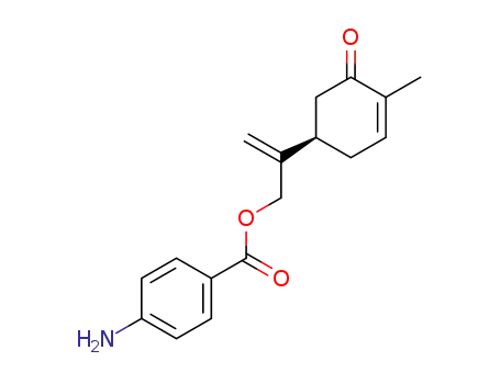 4-Amino-benzoic acid 2-((R)-4-methyl-5-oxo-cyclohex-3-enyl)-allyl ester