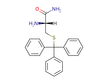 Molecular Structure of 166737-85-5 (H-L-CYS(TRT)-NH2 HCL)