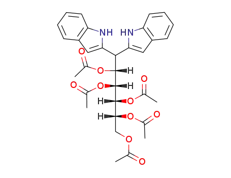 Acetic acid (1R,2R,3R,4R)-2,3,4,5-tetraacetoxy-1-[bis-(1H-indol-2-yl)-methyl]-pentyl ester