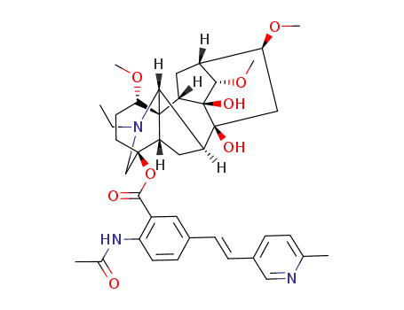 (E)-4β-{2-acetylamino-5-[2-(6-methylpyridin-3-yl)ethenyl]}benzoyloxy-20-ethyl-1α,14α,16β-trimethoxyaconitane-8,9-diol