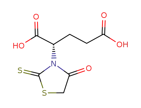 (S)-2-(4-oxo-2-thioxothiazolidin-3-yl)pentanedioic acid