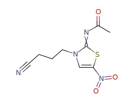4-(2-acetylimino-5-nitro-thiazol-3-yl)-butyronitrile