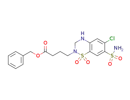 Benzyl 4-[7-(aminosulfonyl)-6-chloro-1,1-dioxido-3,4-dihydro-2H-1,2,4-benzothiadiazin-2-yl]butanoate