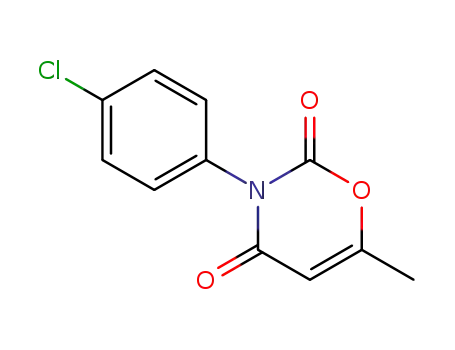 Molecular Structure of 30645-78-4 (3-(4-CHLORO-PHENYL)-6-METHYL-[1,3]OXAZINE-2,4-DIONE)