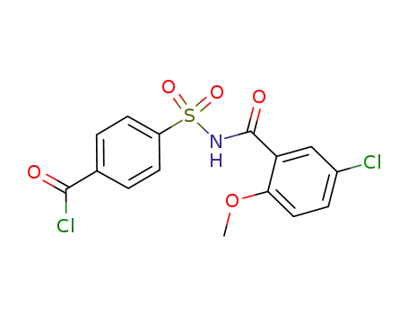 4-([(2-methoxy-5-chlorobenzoyl)amino]sulfonyl)benzoyl chloride