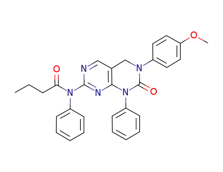 N-[3-(4-methoxyphenyl)-2-oxo-1-phenyl(1,3,4-trihydropyrimidino[4,5-d]pyrimidin-7-yl)]-N-phenylbutanamide