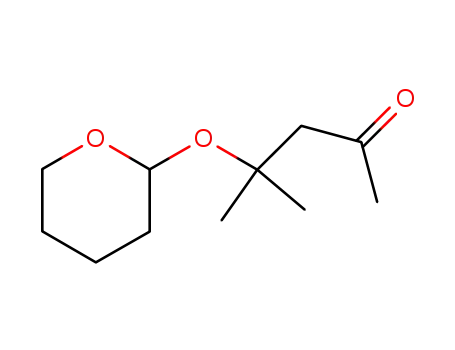 Molecular Structure of 57283-21-3 (2-Pentanone, 4-methyl-4-[(tetrahydro-2H-pyran-2-yl)oxy]-)