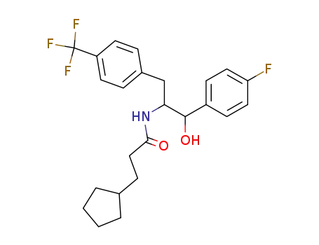 3-cyclopentyl-N-[(1RS,2SR)-2-(4-fluorophenyl)-2-hydroxy-1-[4-(trifluoromethyl)benzyl]ethyl]propionamide