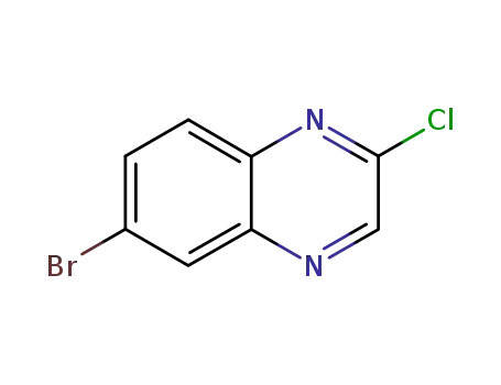Molecular Structure of 55687-02-0 (6-bromo-2-chloroquinoxaline)