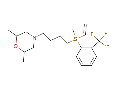 2-trifluoromethylphenyl-4-(2,6-dimethylmorpholino)butylvinylmethylsilane