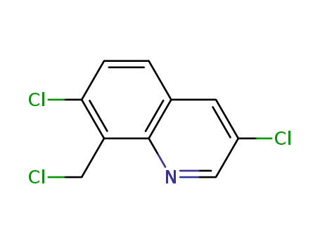 Molecular Structure of 84086-96-4 (3，7-dichloro-8-chloro methyl quinoline)