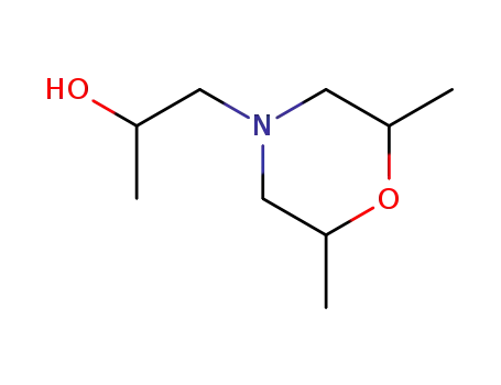 Molecular Structure of 63295-51-2 (alpha,2,6-trimethylmorpholin-4-ylethanol)