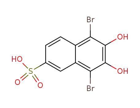1,4-dibromo-2,3-dihydroxy-6-naphthalene sulphonic acid