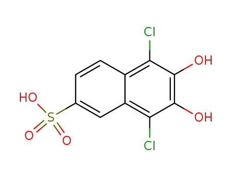 1,4-dichloro-2,3-dihydroxy-6-naphthalene sulphonic acid