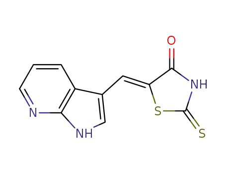 (Z)-5-(1H-pyrrolo-[2,3-b]pyridin-3-ylmethylene)-2-thioxo-1,3-thiazolidin-4-one