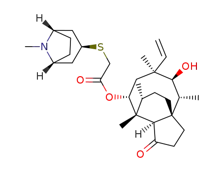 [[(3-exo)-8-methyl-8-azabicyclo[3.2.1]oct-3-yl]thio]-,(3aS,4R,5S,6S,8R,9R,9aR,10R)-6-ethenyldecahydro-5-hydroxy-4,6,9,10-tetramethyl-1-oxo-3a,9-propano-3aH-cyclopentacycloocten-8-yl ester