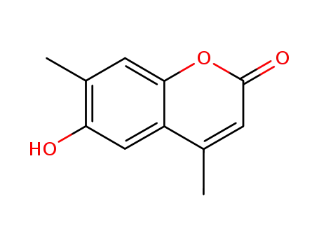 Molecular Structure of 5248-20-4 (2H-1-Benzopyran-2-one, 6-hydroxy-4,7-dimethyl-)