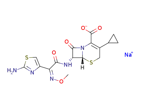 Sodium (6R,7R)-7-[2-(2-Aminothiazol-4-yl)-2-(Z)-methoxyiminoacetamido]-3-cyclopropylceph-3-em-4-carboxylate