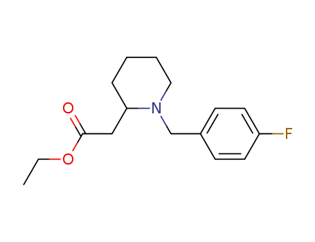 ethyl 2-[1-(p-fluorobenzyl)-2-piperidyl]acetate