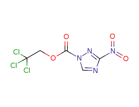 2,2,2-trichloroethyl 3-nitro-1H-1,2,4-triazole-1-carboxylate