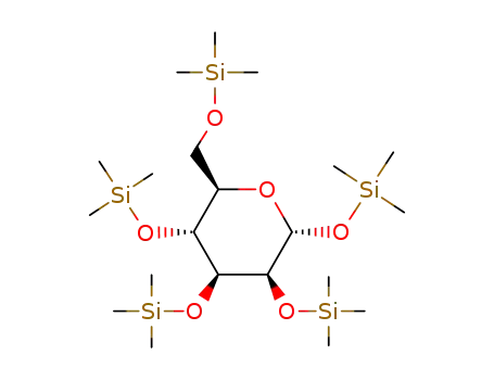 Molecular Structure of 24707-99-1 (Trimethylsilyl 2-O,3-O,4-O,6-O-tetrakis(trimethylsilyl)-α-D-mannopyranoside)