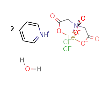 dipyridinium iron(III) nitriloacetato dichloride monohydrate